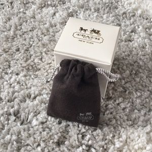 Coach jewelry bag and box